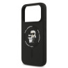 Karl Lagerfeld Liquid Silicone Karl and Choupette MagSafe Case for iPhone 17 Pro Max / black