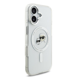Karl Lagerfeld IML K&CH Heads Metal Frame MagSafe Case for iPhone 17 / transparent