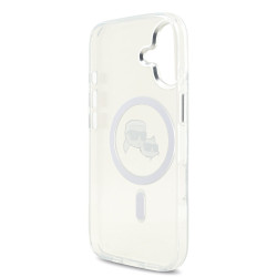 Karl Lagerfeld IML K&CH Heads Metal Frame MagSafe Case for iPhone 17 / transparent