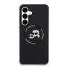 Karl Lagerfeld Liquid Silicone K&CH Heads MagSafe Case for Samsung Galaxy S25 FE / Black