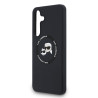 Karl Lagerfeld Liquid Silicone K&CH Heads MagSafe Case for Samsung Galaxy S25 FE / Black