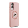 Karl Lagerfeld Liquid Silicone Double Heads MagSafe Case for Samsung Galaxy S25 Edge / Pink