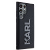 Karl Lagerfeld 3D Rubber Glitter Logo Case for Samsung Galaxy S24 Ultra / Black