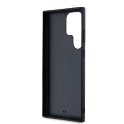 Karl Lagerfeld 3D Rubber Glitter Logo Case for Samsung Galaxy S24 Ultra / Black