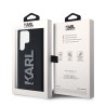 Karl Lagerfeld 3D Rubber Glitter Logo Case for Samsung Galaxy S24 Ultra / Black