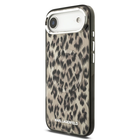 Karl Lagerfeld IML Leopard MagSafe Case for iPhone Air / brown