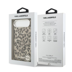 Karl Lagerfeld IML Leopard MagSafe Case for iPhone Air / brown