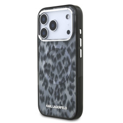 Karl Lagerfeld IML Leopard MagSafe Case for iPhone 17 Pro / Grey