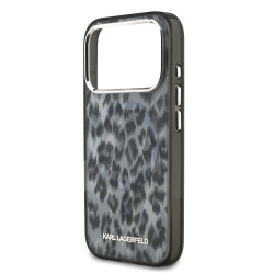 Karl Lagerfeld IML Leopard MagSafe Case for iPhone 17 Pro / Grey