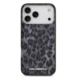 Karl Lagerfeld IML Leopard MagSafe Case for iPhone 17 Pro Max / Grey
