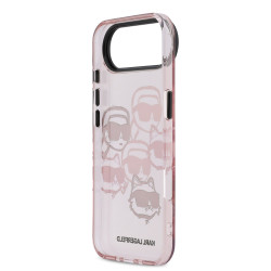 Karl Lagerfeld IML Multi Karl and Choupette Heads Case for iPhone Air / pink
