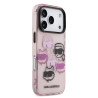 Karl Lagerfeld IML Multi K&CH Heads Case for iPhone 17 Pro / Pink