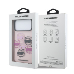 Karl Lagerfeld IML Multi K&CH Heads Case for iPhone 17 Pro Max / pink