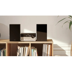 Philips TAM4205M2/12 garso kolonėlių komplektas namams Namų garso mikro sistema 80 W Juoda, Sidabras