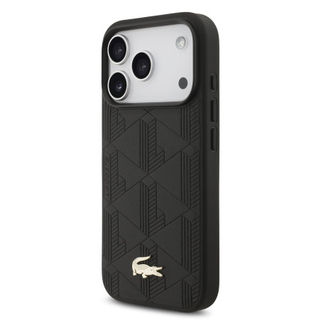Lacoste PU Nomogramme Gold Logo MagSafe Case for Apple iPhone 17 Pro