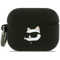 Karl Lagerfeld 3D Logo NFT Choupette Head Silicone Case for Apple AirPods Pro 3
