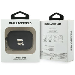 Karl Lagerfeld 3D Logo NFT Karl Head Silicone Case for Apple AirPods Pro 3