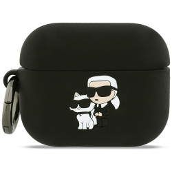 Karl Lagerfeld 3D Logo NFT Karl and Choupette Silicone Case for Apple AirPods Pro 3