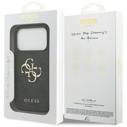 Guess PU 4G Metal Logo Case for Apple iPhone 17 Pro