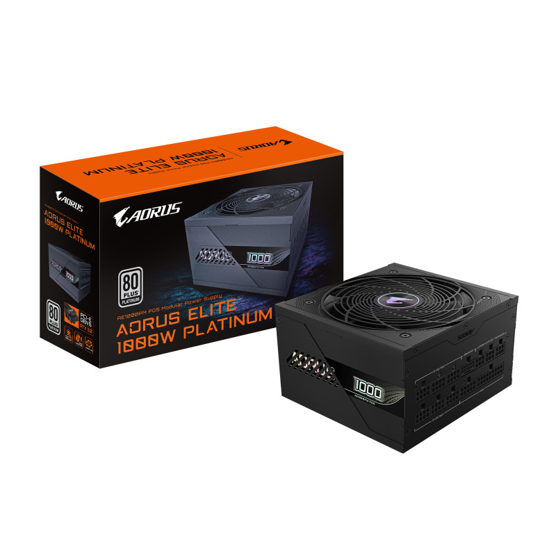 GIGABYTE AORUS ELITE P1000W maitinimo blokas 1000 W 20+4 pin ATX ATX Juoda