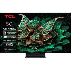 TCL 50C7K TV 127 cm (50") 4K Ultra HD Smart TV Wi-Fi Metallic 2000 cd/m²