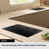Samsung NZ64B4016FK Juoda Įmontuoti 60 cm Indukcinė viryklė, padalyta į sritis 4 zone(s)