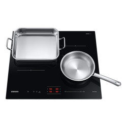 Samsung NZ64B4016FK Juoda Įmontuoti 60 cm Indukcinė viryklė, padalyta į sritis 4 zone(s)