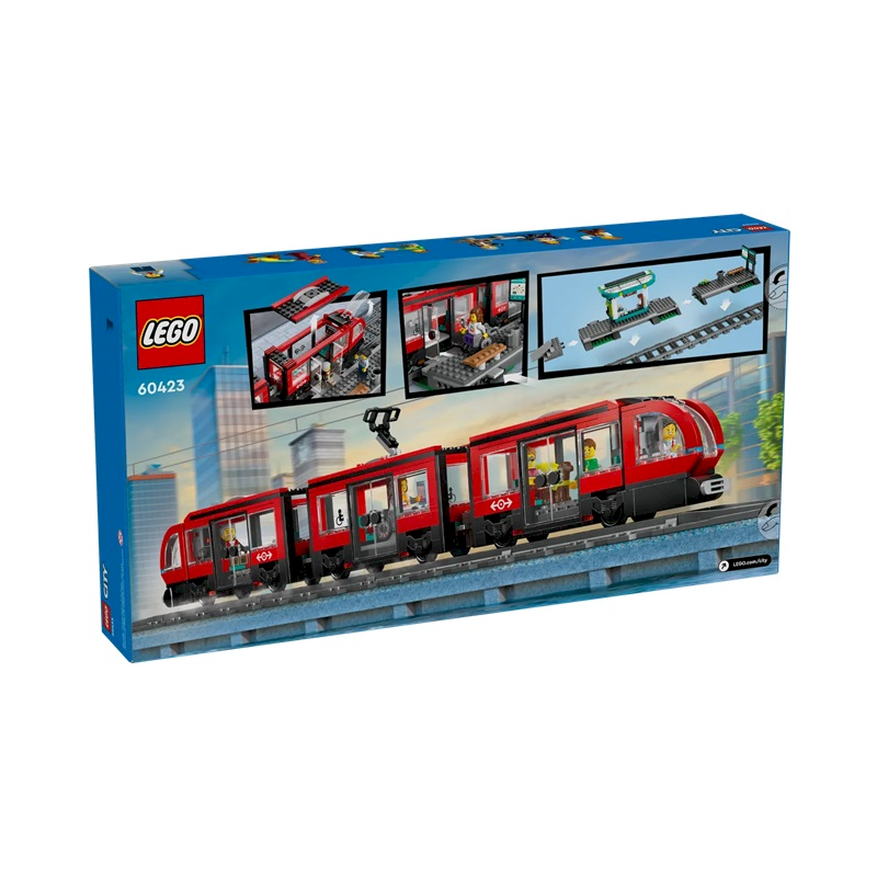 LEGO CITY 60423 Downtown Streetcar and Station Constructor