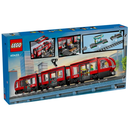 LEGO CITY 60423 Downtown Streetcar and Station Constructor