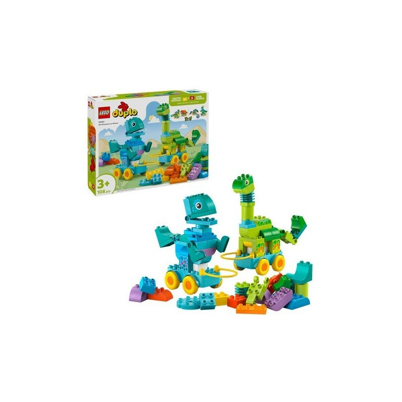 LEGO DUPLO 3in1 10451 Dinosaurs on Wheels Constructor