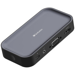 Verbatim WDA-01 Share My Screen  Docking station 1080p / USB / HDMI / VGA / USB-C / SD / microSD