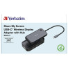 Verbatim WDA-01 Share My Screen  Docking station 1080p / USB / HDMI / VGA / USB-C / SD / microSD