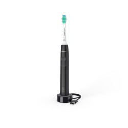 Philips Sonicare 3100 series HX3671/14 elektrinis dantų šepetėlis Suaugusiems „Sonic“ dantų šepetėlis Juoda
