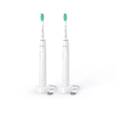 Philips 3000 series HX3675/13 elektrinis dantų šepetėlis Suaugusiems „Sonic“ dantų šepetėlis Balta