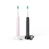 Philips Sonicare 3100 series HX3675/15 elektrinis dantų šepetėlis Suaugusiems „Sonic“ dantų šepetėlis Juoda, Rožinė