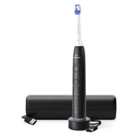 Philips Sonicare 6500 series HX7411/02 elektrinis dantų šepetėlis Suaugusiems „Sonic“ dantų šepetėlis Juoda