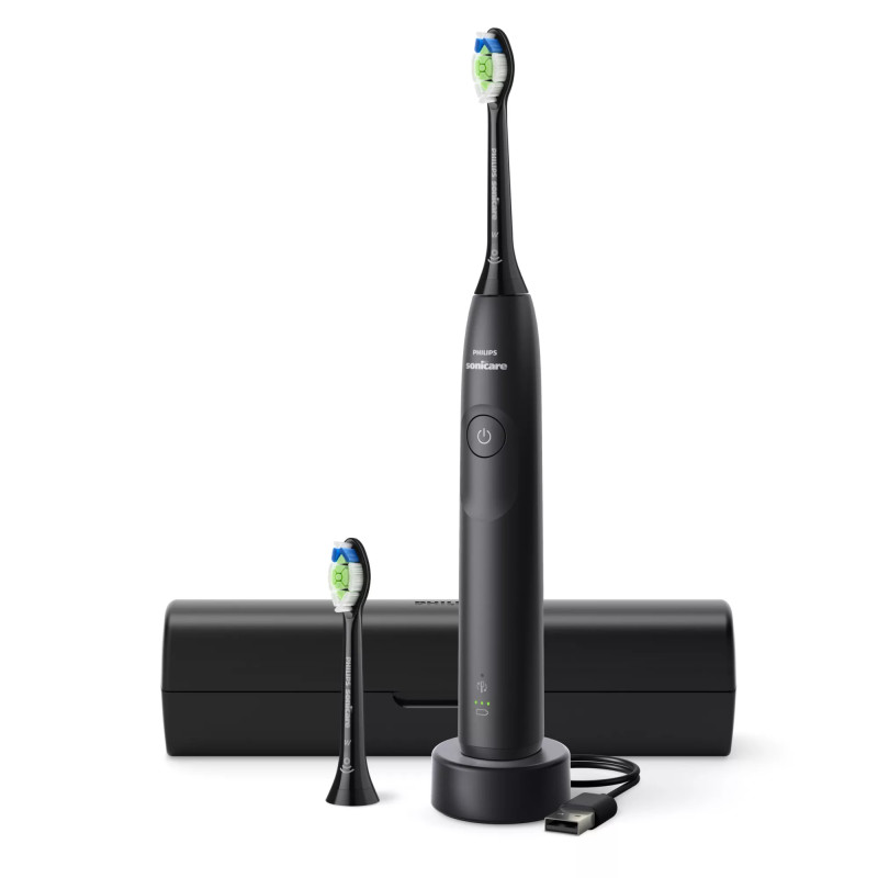 Philips 5300 series HX7101/03 elektrinis dantų šepetėlis Suaugusiems „Sonic“ dantų šepetėlis Juoda