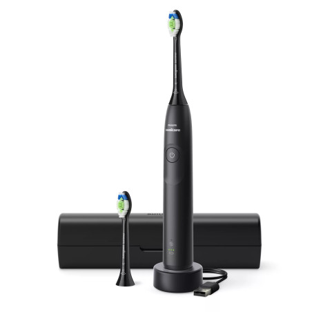 Philips 5300 series HX7101/03 elektrinis dantų šepetėlis Suaugusiems „Sonic“ dantų šepetėlis Juoda