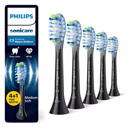 Philips HX9045/33 dantų šepetėlio galvutė 5 vnt Juoda