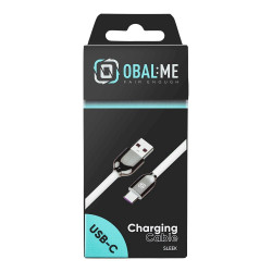 OBAL:ME Sleek USB-A/USB-C Cable / White