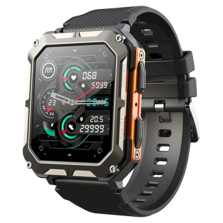 Rubicon RNCF27 Smartwatch / black/orange