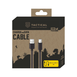 Tactical Smooth Thread Cable USB-A/USB-C 1m / black