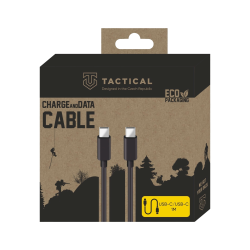 Tactical Smooth Thread USB-C/USB-C Cable 1m / black