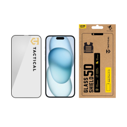 Tactical Glass Shield 5D for Apple iPhone 15/16 / black