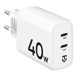 Tactical Base Plug Dual 40W Charger / white