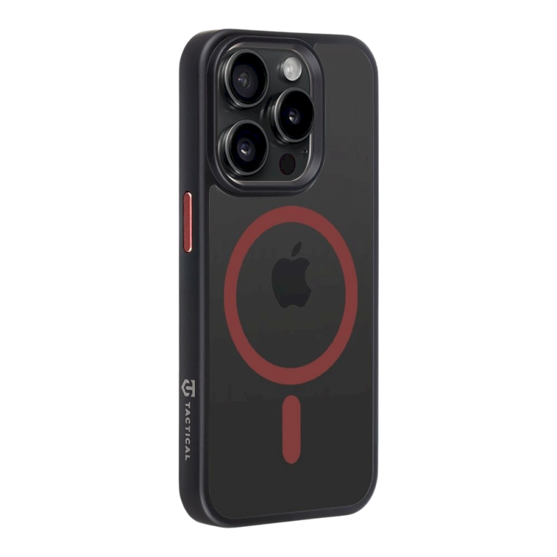Tactical MagForce Hyperstealth 2.0 Cover for iPhone 15 Pro / black/red