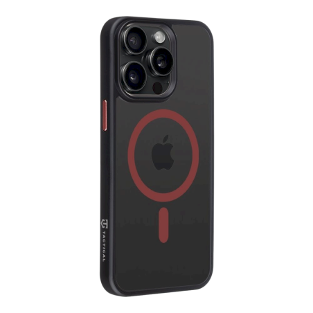 Tactical MagForce Hyperstealth 2.0 Cover for iPhone 15 Pro Max / black/red