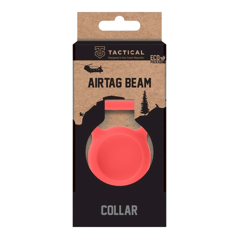 Tactical Airtag Beam Collar Tracking Device / red