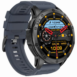 GRAVITY Smartwatch GT24-1 GPS with Silicone Strap / black/navy blue