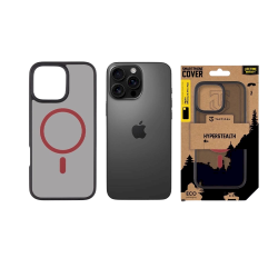 Tactical MagForce Hyperstealth 2.0 Cover for iPhone 16 Pro Max / black/red
